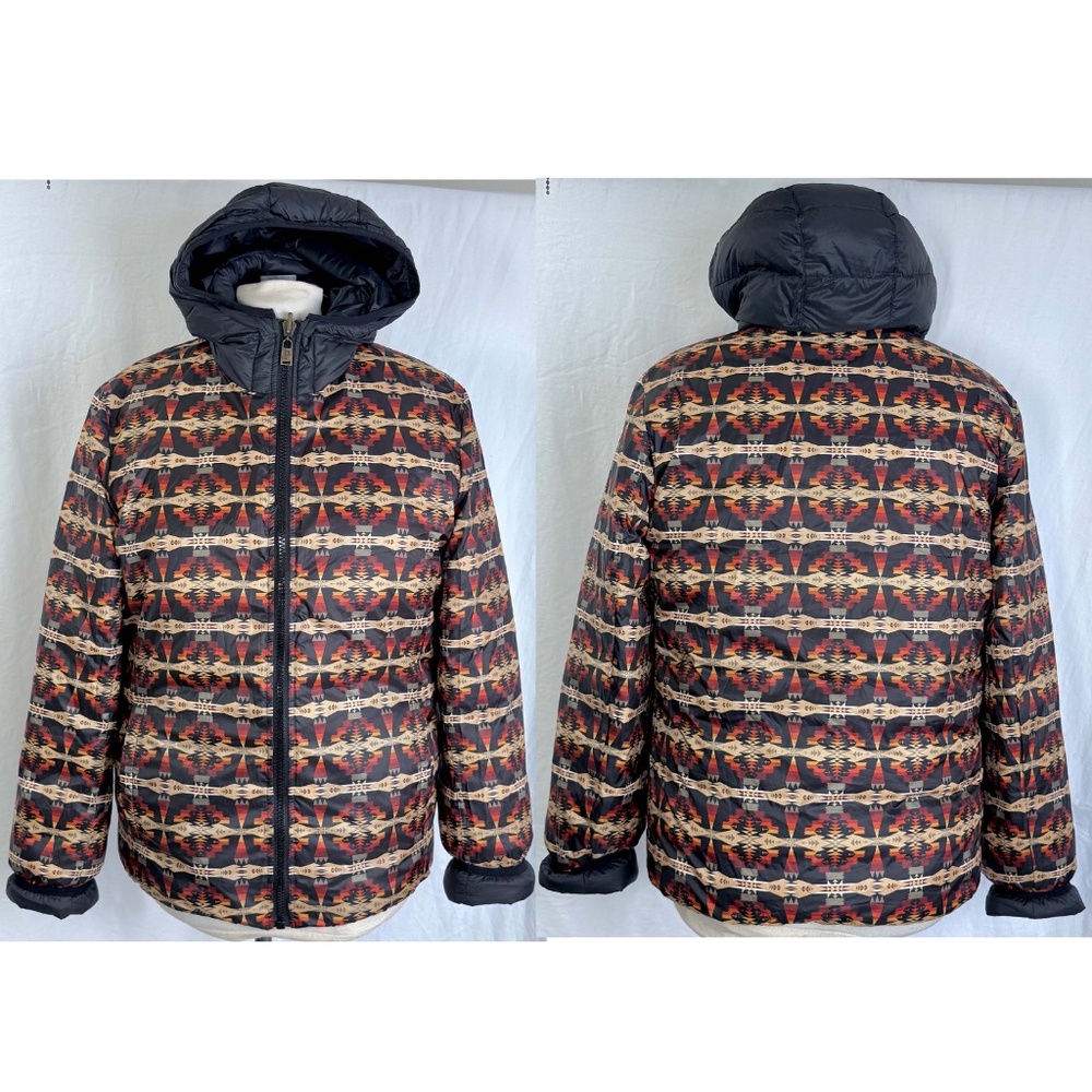 Pendleton Black Puff Jacket with Patterned Interior - Picture 9 of 14